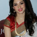 Actress Tamanna White Silk Saree Photos for Joh Rivaaj